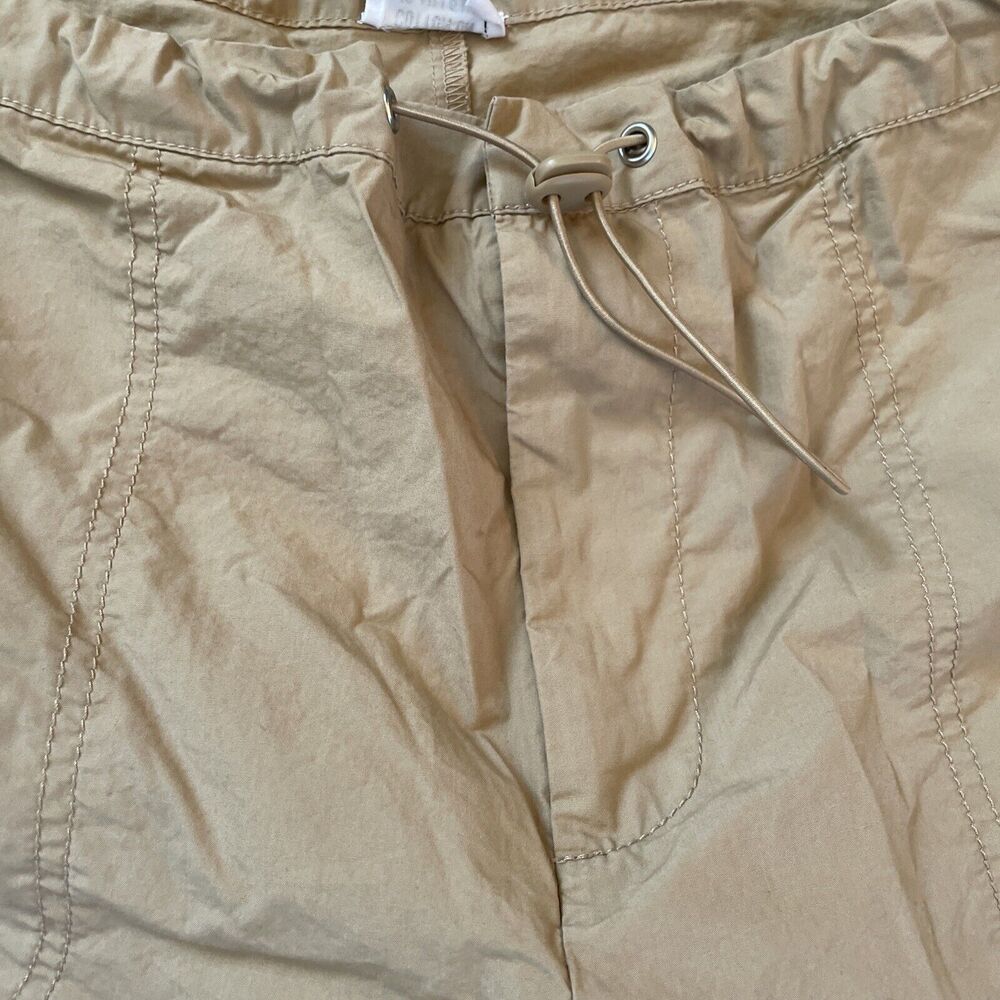 Cotton : On Parachute Wide Leg pants size 6 Drawstring Beige Tan oversized - Picture 5 of 9